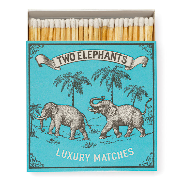 2 Elephants Luxury Letterpress Match Box