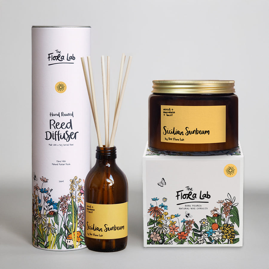 Double Wick Candle + Room Diffuser Bundle