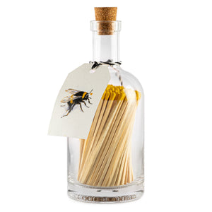 bee Glass bottle of luxury matches 