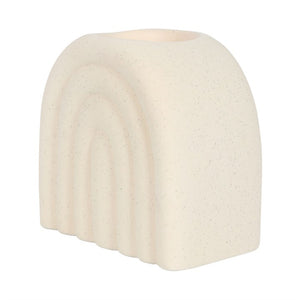 Cream Ceramic Wax Melt Burner. Stylishly designed wax melt burner