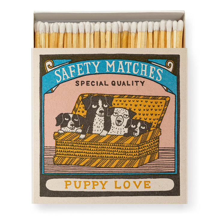 Two Puppies Luxury Letterpress Match Box