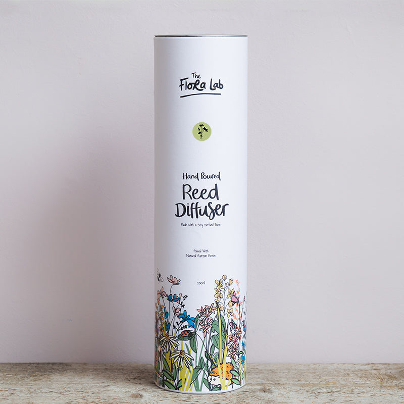 Flora's Florist Reed Diffuser Flora's Florist Green Based scent. Fragrance that are great for spring summer. Spring summer scent.Hand poured soy derived diffuser made of natural ingredients. Perfect for summer time scenting. Room filling diffuser with 6 natural rattan reeds and comes in a beautoful presentation box, which features wild flowers and animals on it. Cottage core in its sttyle, it is perfect for nature lovers. 