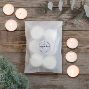 Alpine Air Natural-Wax Scented Tealights in Biodegradable Packaging