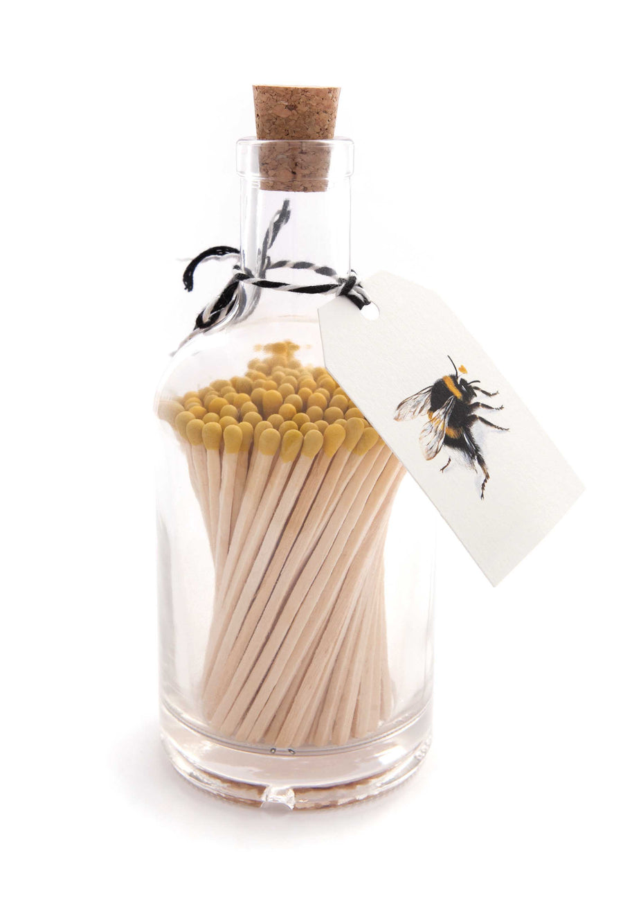 bee Glass bottle of luxury matches 