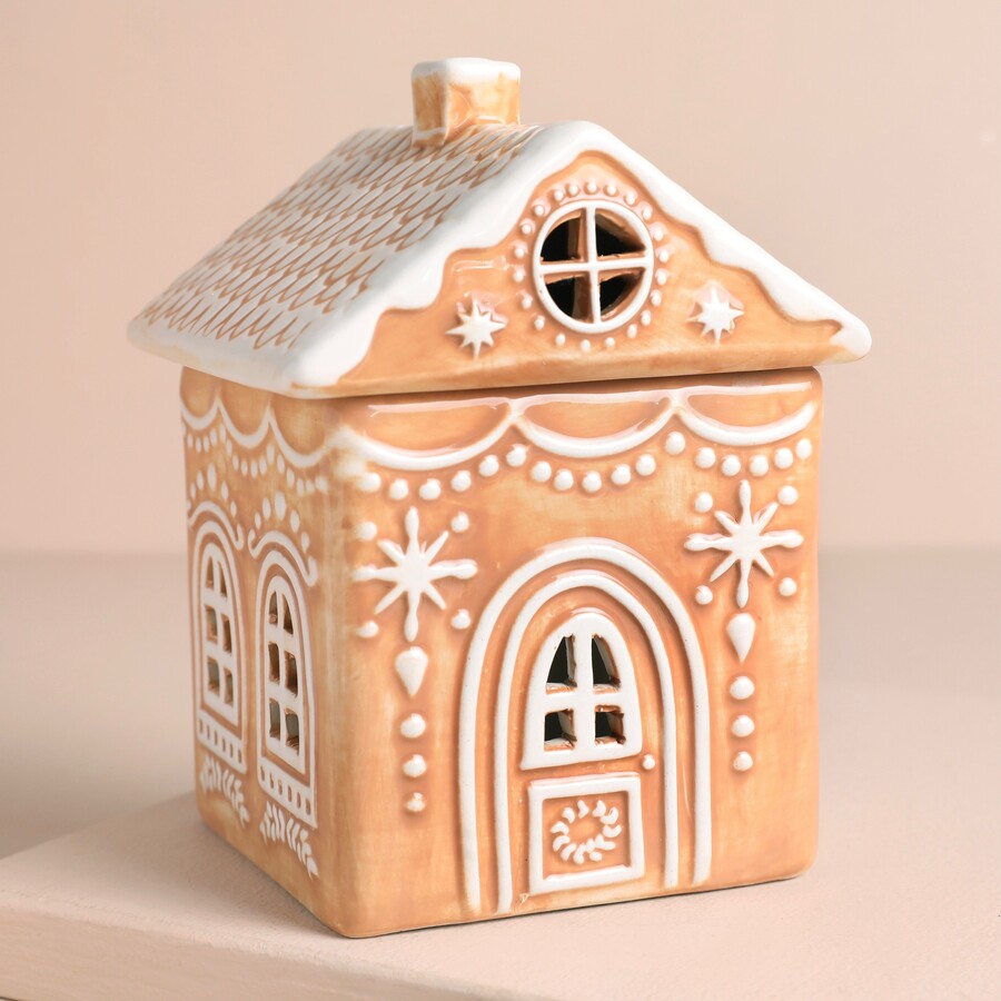 Ceramic Gingerbread House Wax Melt Burner