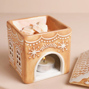 Ceramic Gingerbread House Wax Melt Burner