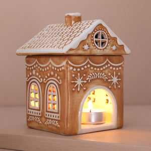 Ceramic Gingerbread House Wax Melt Burner